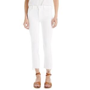 MOTHER White Ankle & Cropped Jeans